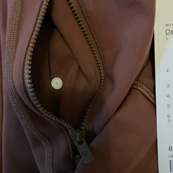 NWT Lululemon Define Jacket *Luon, Sz 6, Roasted Brown - Picture 5 of 5